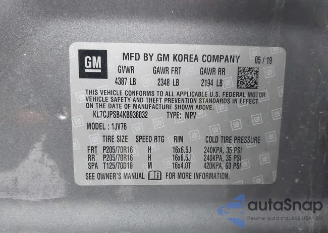 KL7CJPSB4KB936032: 43997081