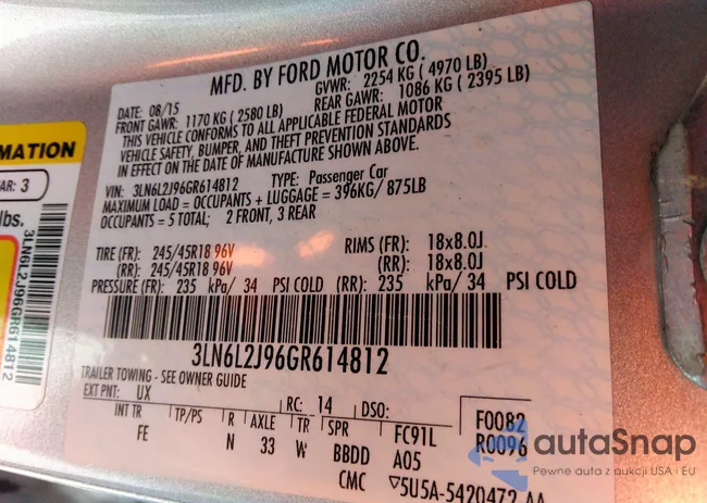 3LN6L2J96GR614812: 43997169