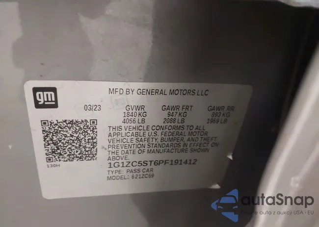 1G1ZC5ST6PF191412: 43997181