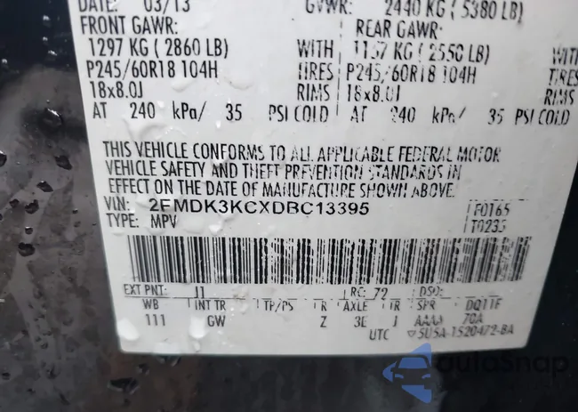 2FMDK3KCXDBC13395: 43996380
