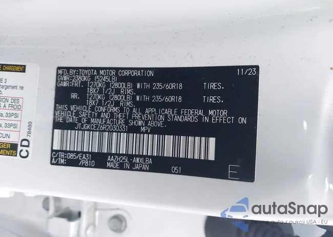 JTJGKCEZ6R2030331: 43996381