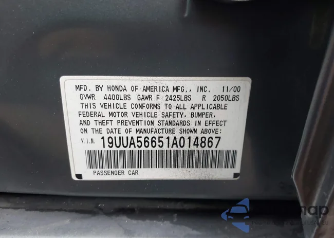 19UUA56651A014867: 43996400