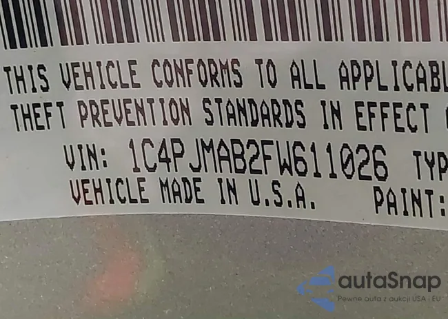 1C4PJMAB2FW611026: 43996435