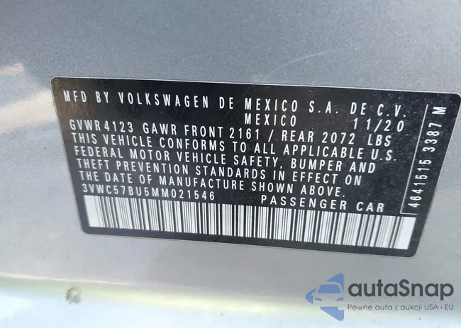 3VWC57BU5MM021546: 43996519