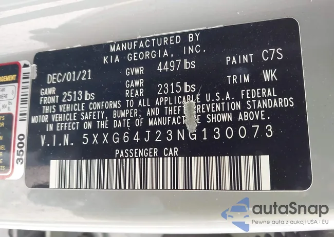 5XXG64J23NG130073: 43996523