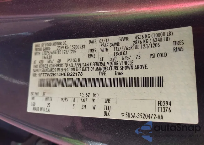 1FT7W2BT4HEB22178: 43996562