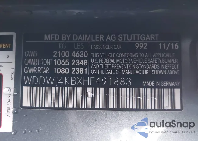 WDDWJ4KBXHF491883: 43996563