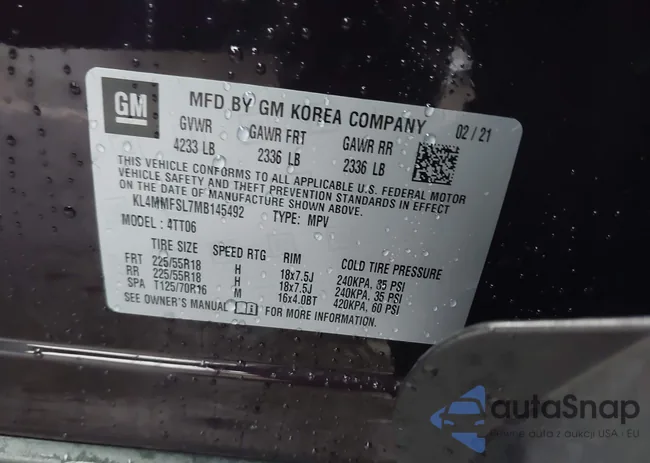 KL4MMFSL7MB145492: 43996596