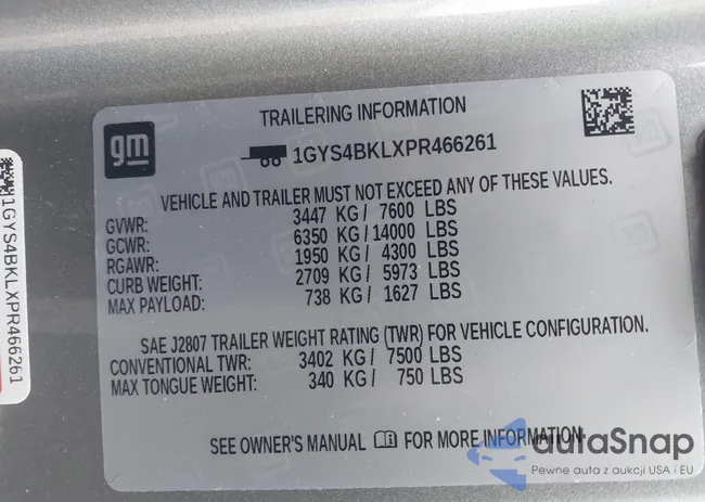 1GYS4BKLXPR466261: 43997814