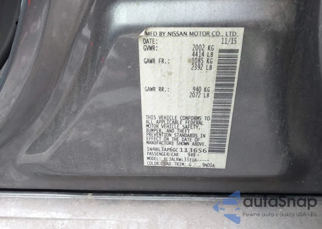 1N4BL3AP6GC113656: 43997817