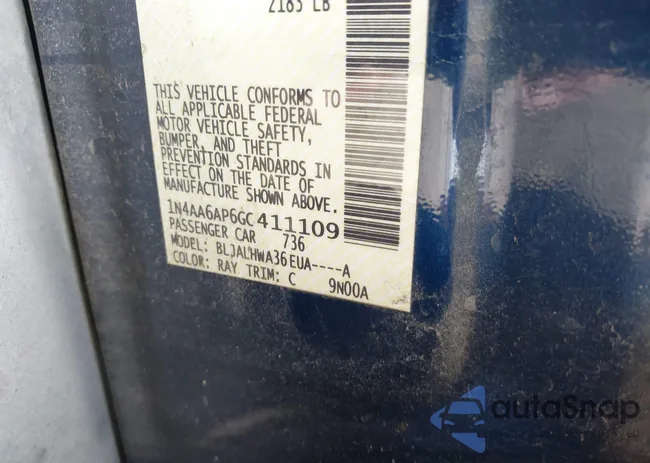 1N4AA6AP6GC411109: 43997915