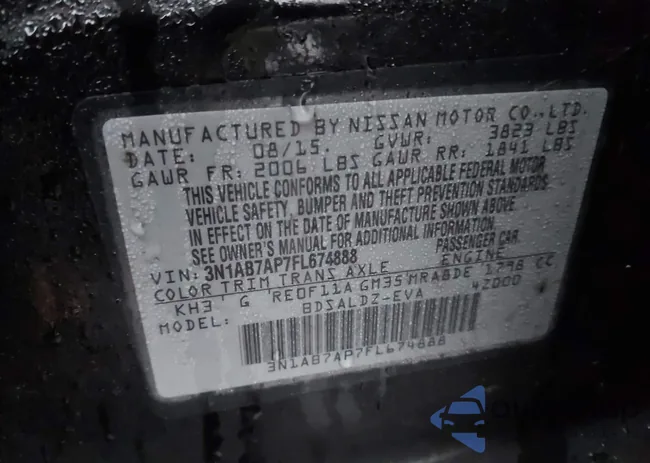 3N1AB7AP7FL674888: 43997945