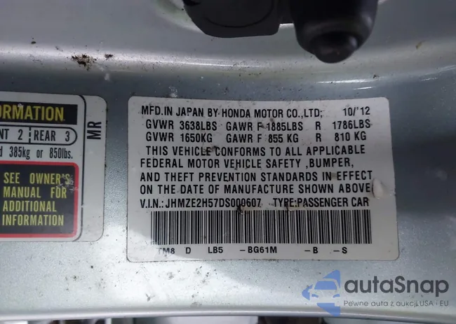 JHMZE2H57DS000607: 43997947