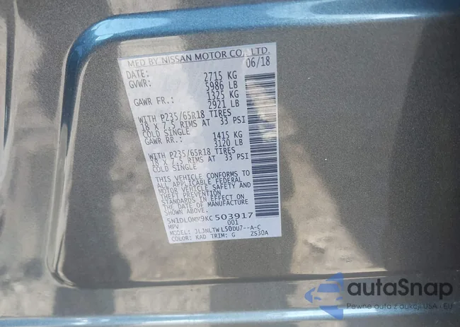 5N1DL0MM9KC503917: 43998069