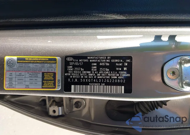 5XXGT4L31JG220802: 43998083