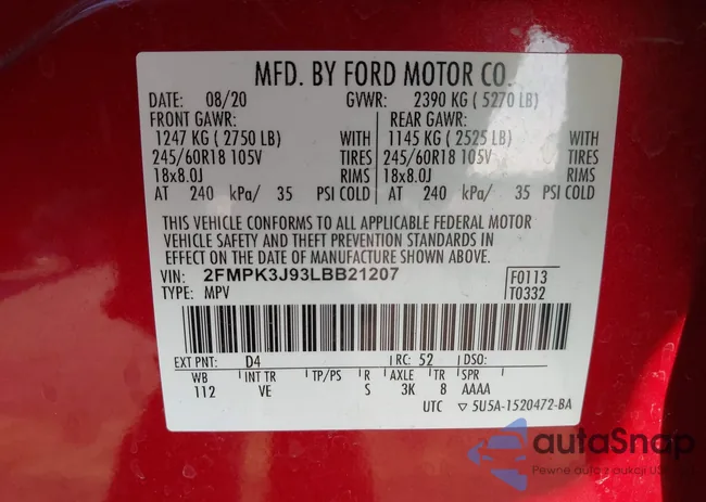 2FMPK3J93LBB21207: 43998103