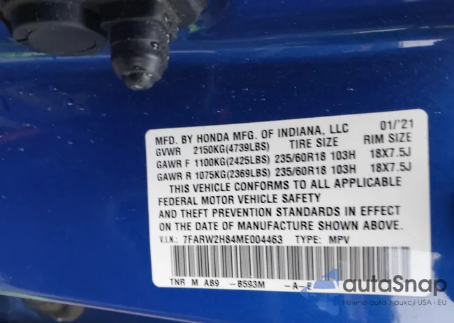 7FARW2H84ME004463: 43998113