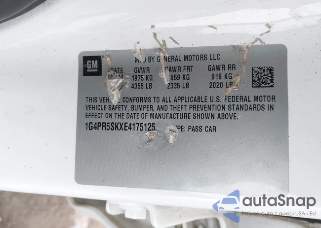 1G4PR5SKXE4175125: 43998126