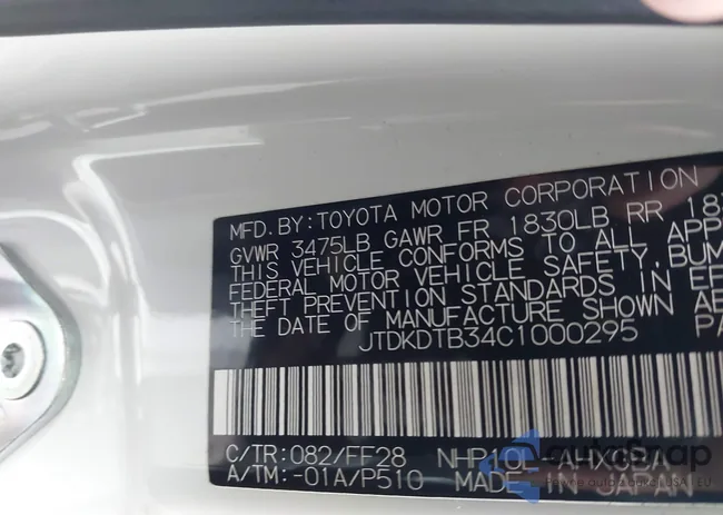 JTDKDTB34C1000295: 43998128