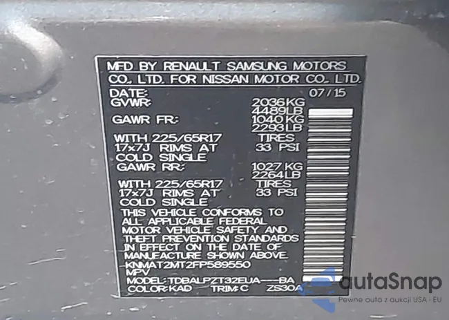 KNMAT2MT2FP589550: 43998255