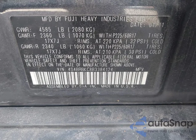 4S4BRBKC8B3384124: 43997308