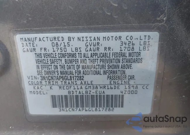 3N1CN7AP6GL817282: 43997314