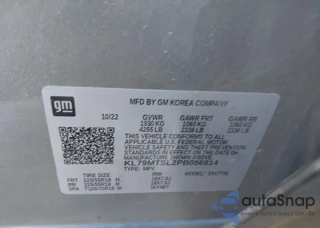 KL79MTSL2PB056814: 43997331