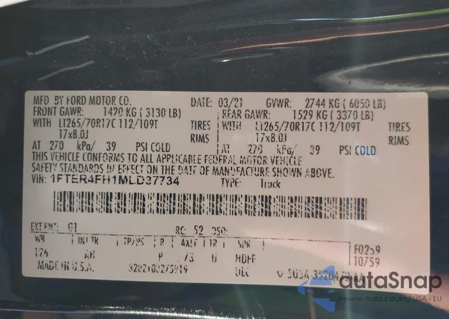 1FTER4FH1MLD37734: 43997332