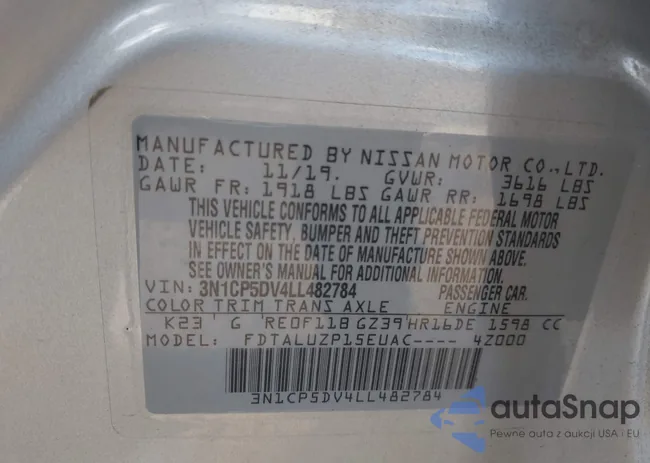 3N1CP5DV4LL482784: 43997394