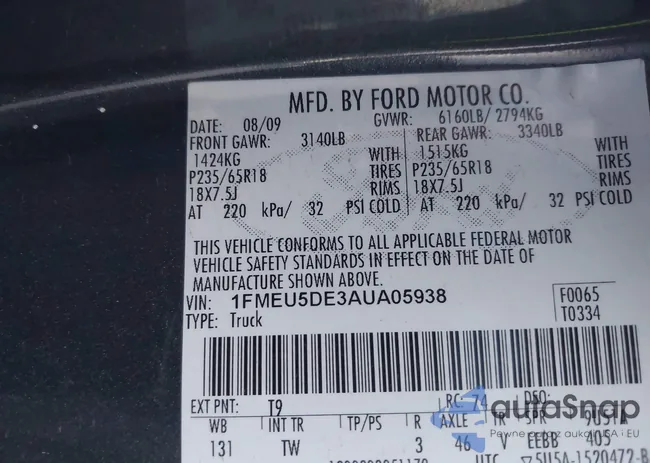 1FMEU5DE3AUA05938: 43997448