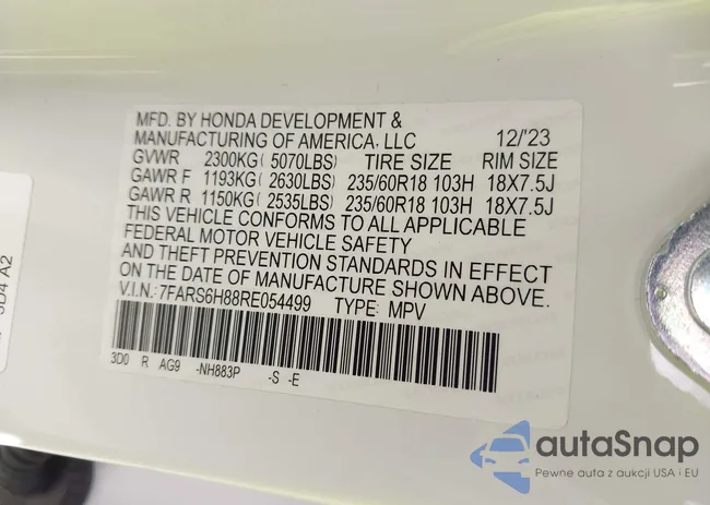 7FARS6H88RE054499: 43997616