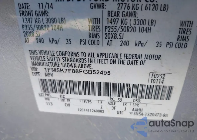 1FM5K7F88FGB52495: 43998688