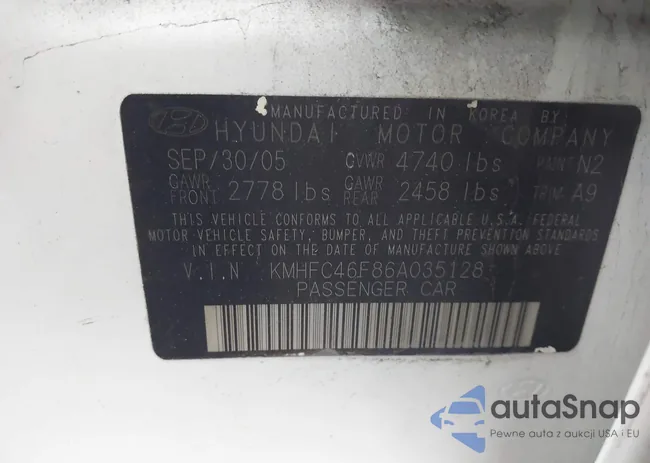 KMHFC46F86A035128: 43998845