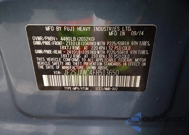 JF2SJAWC4FH513650: 43998901