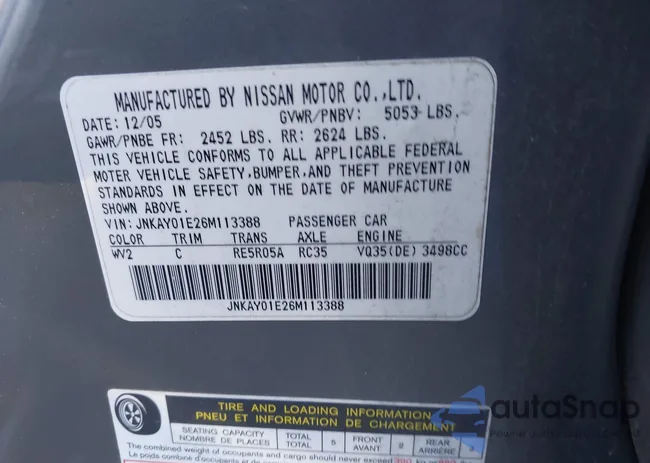 JNKAY01E26M113388: 43998917