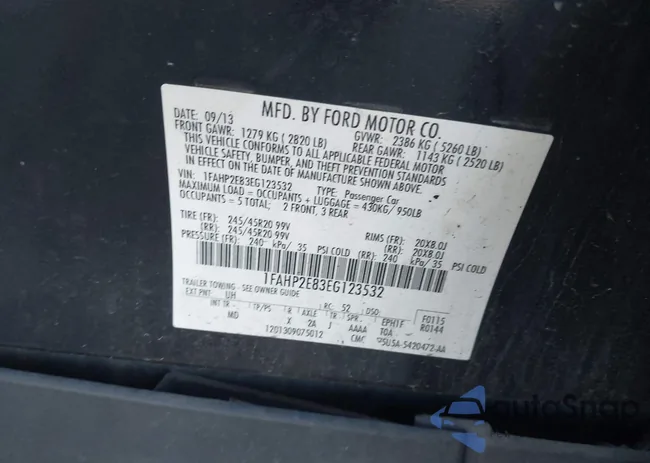 1FAHP2E83EG123532: 43999010