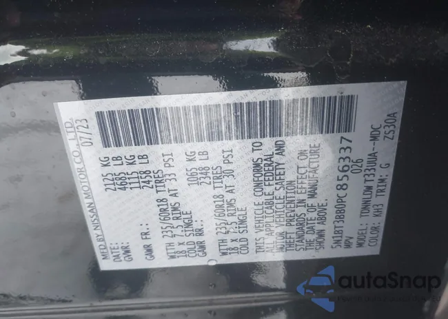 5N1BT3BB0PC856337: 43999041