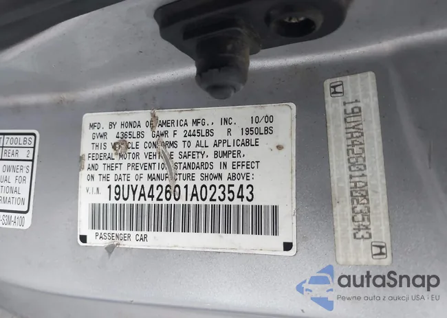 19UYA42601A023543: 43999044