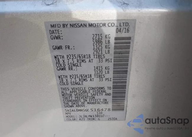 5N1AL0MM5GC516478: 43999066