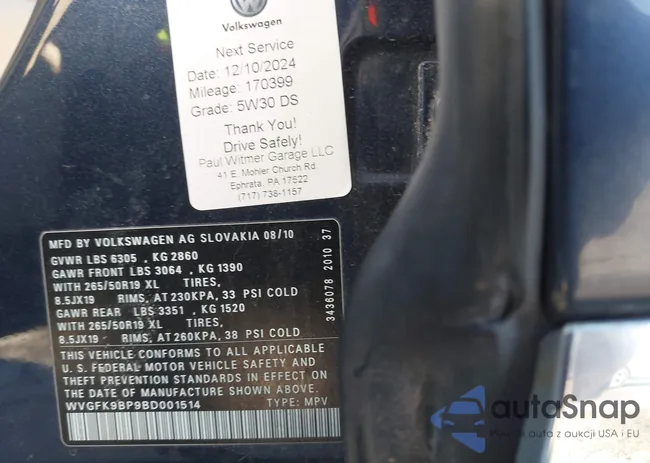 WVGFK9BP9BD001514: 43998359