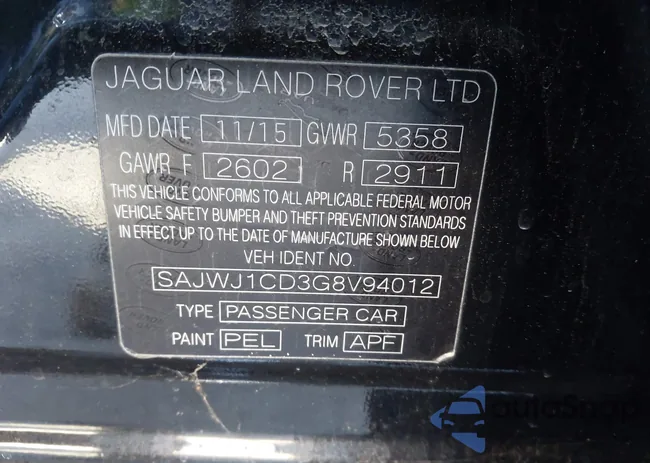 SAJWJ1CD3G8V94012: 43998411