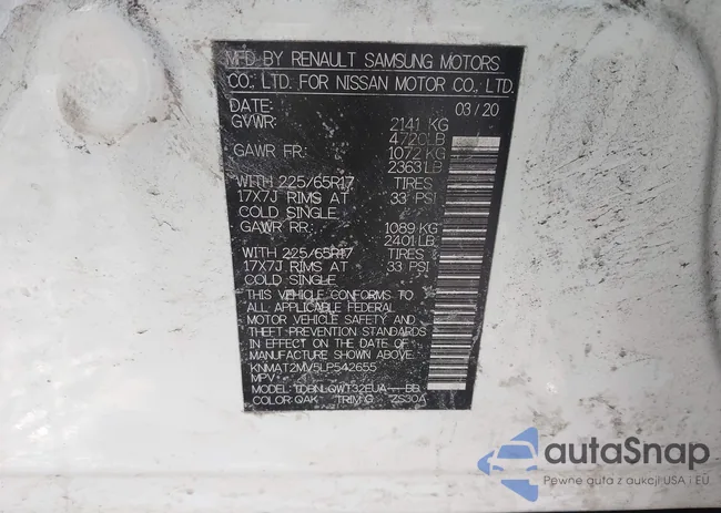 KNMAT2MV5LP542655: 43998499