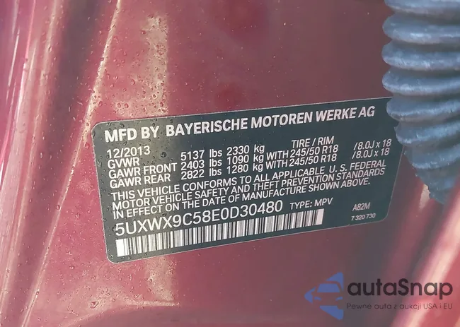 5UXWX9C58E0D30480: 43999767