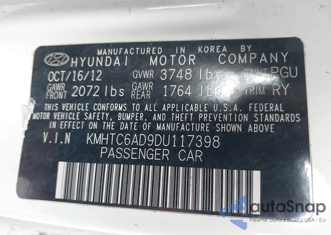 KMHTC6AD9DU117398: 43999873