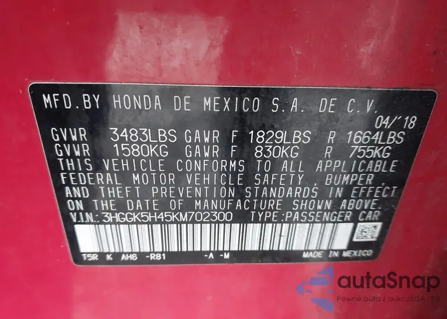 3HGGK5H45KM702300: 43999925