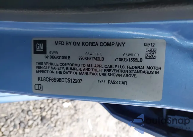 KL8CF6S96DC512207: 44000000