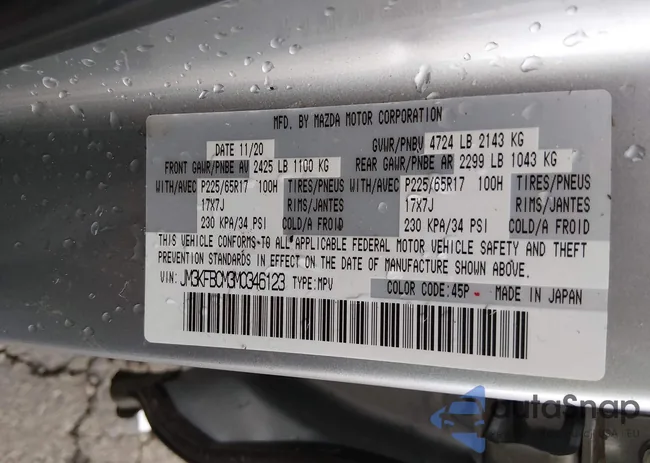 JM3KFBCM3M0346123: 44000012