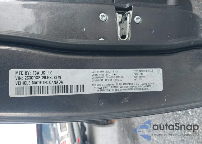 2C3CDXBG9LH207379: 44000074