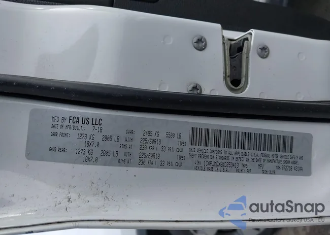 1C4PJMDX8KD253413: 44000183