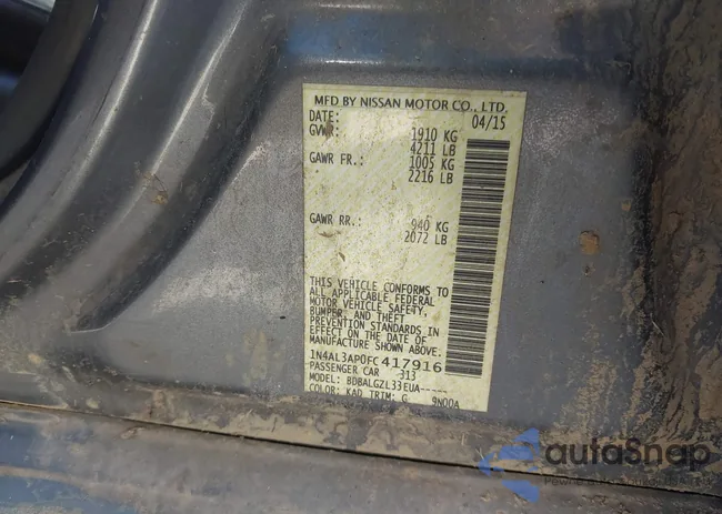 1N4AL3AP0FC417916: 44000220